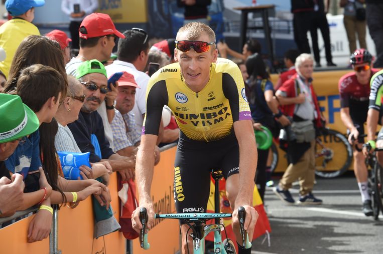 Robert Gesink, hier vorig jaar in de Vuelta Beeld BSR Agency