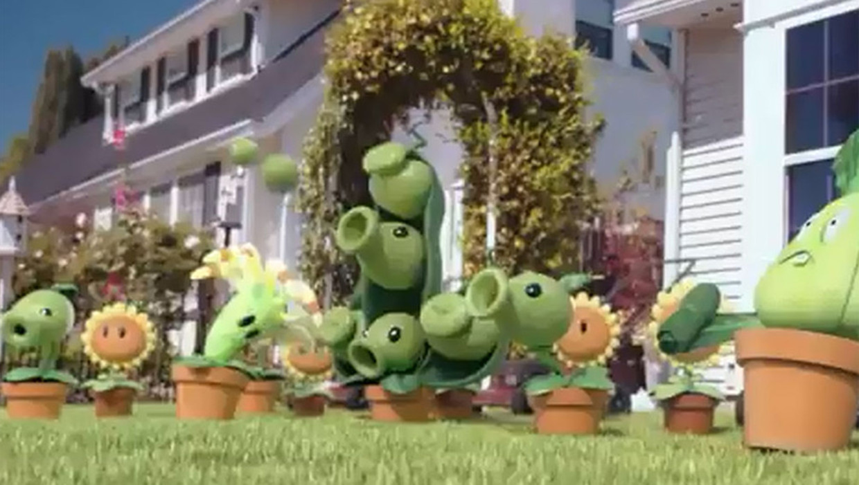 Beeld uit trailer Plants vs. Zombies 2. Beeld YouTube