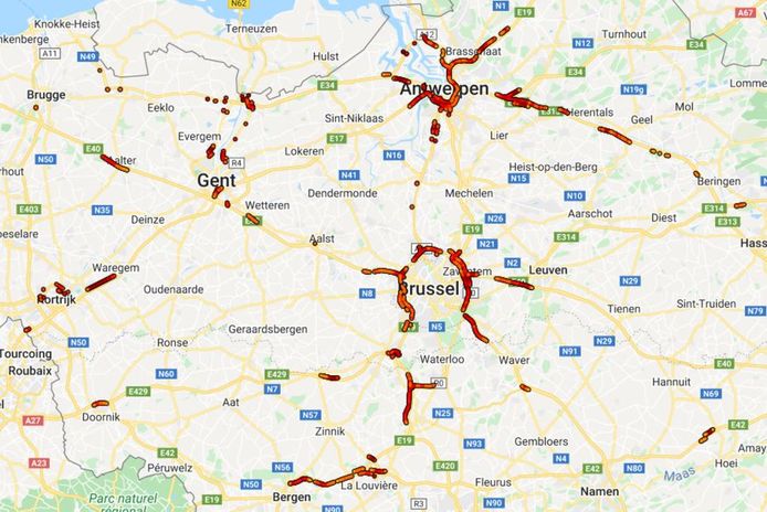280 km file op de Belgische snelwegen door “krokusuittocht"