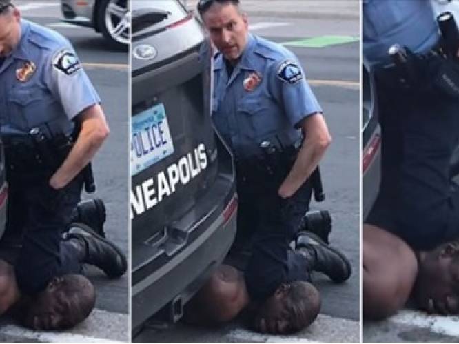 “Ik kan niet ademen”: zwarte man sterft nadat hij minutenlang knie van agent in de nek geplant krijgt