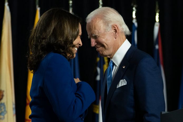 Kamala Harris en Joe Biden.