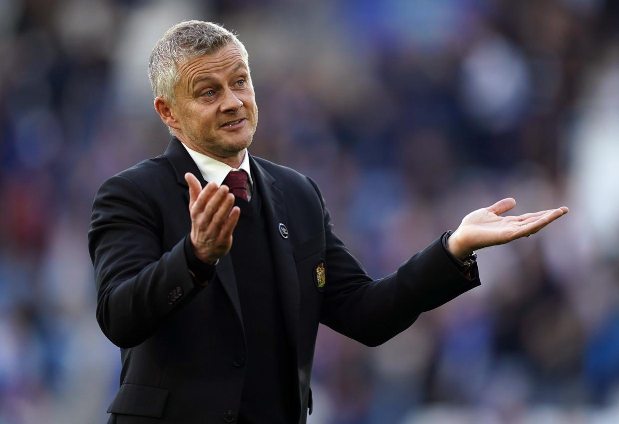 Ole Gunnar Solskjaer tijdens zijn laatste match als coach van Manchester United, zaterdag in Watford. Beeld Photo News