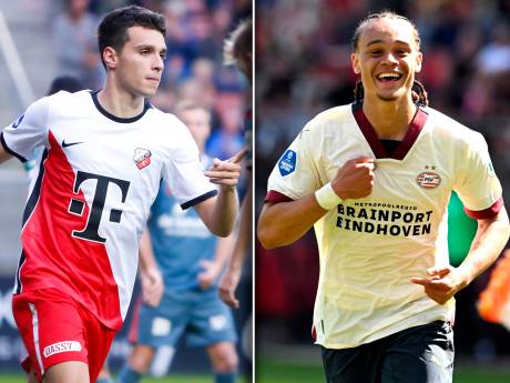 Tasos Douvikas en Xavi Simons delen topscorerstitel eredivisie: ‘Prachtig, prachtig’