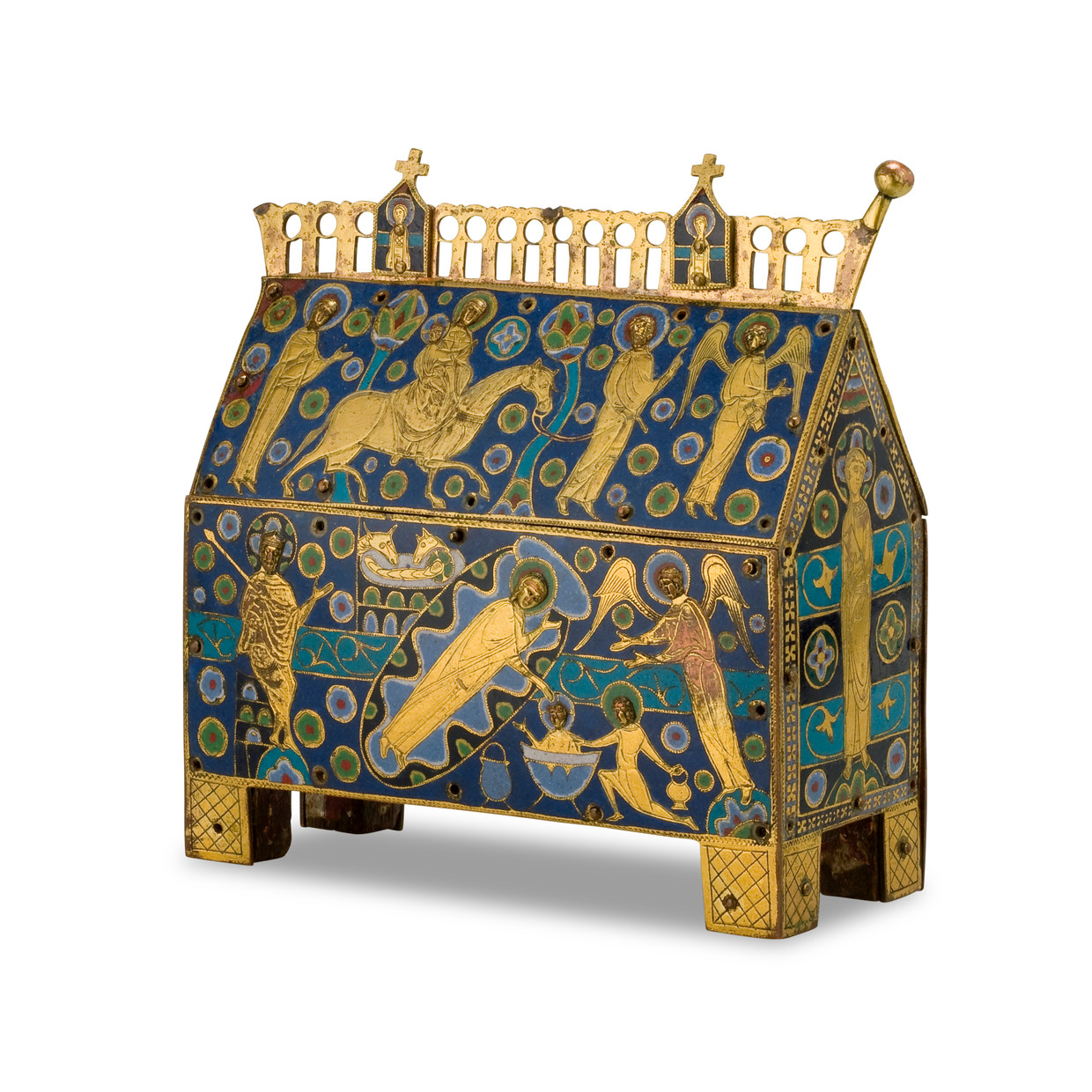 Frans verguld reliekenkistje, ca. 1200. Beeld Hermitage.