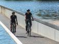 Stijn Vlaeminck op fietstocht met Koen Buyse aan 'Fietsen door het Water'