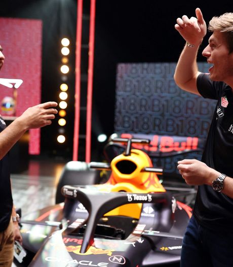 Racenummer 1, maar verder oogt Max Verstappens nieuwe auto vooral als showmodel