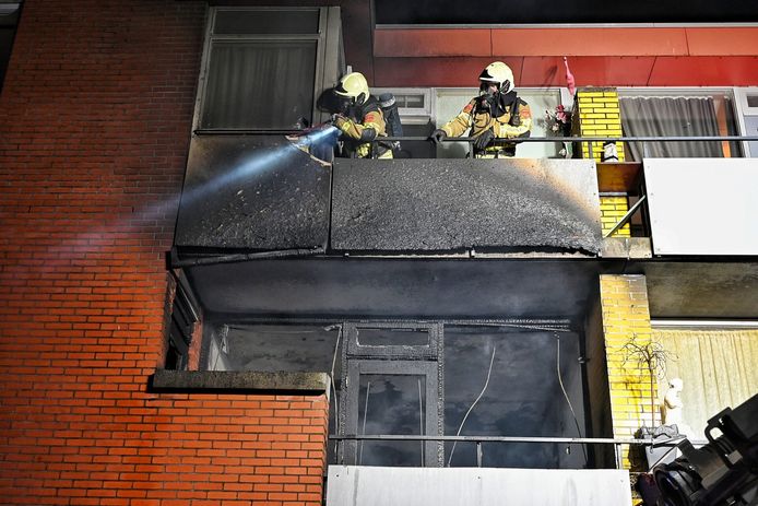 Felle brand in appartement in centrum Tilburg