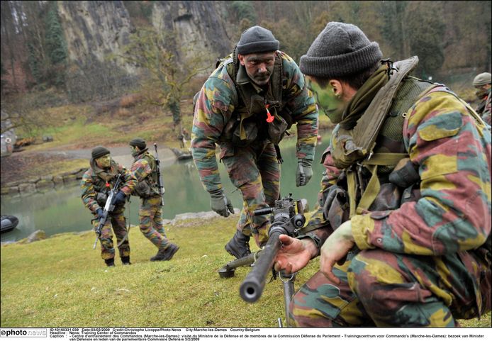 Paracommando's van het Belgische leger op oefening (archieffoto).