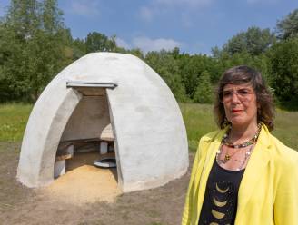 IN BEELD. Schuilen of babbelen kan voortaan in kunstwerk ‘Shelter’ in Tongers Pliniuspark