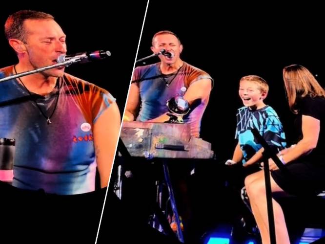 KIJK. Chris Martin van Coldplay verrast tienjarige fan met gepersonaliseerd verjaardagsnummer