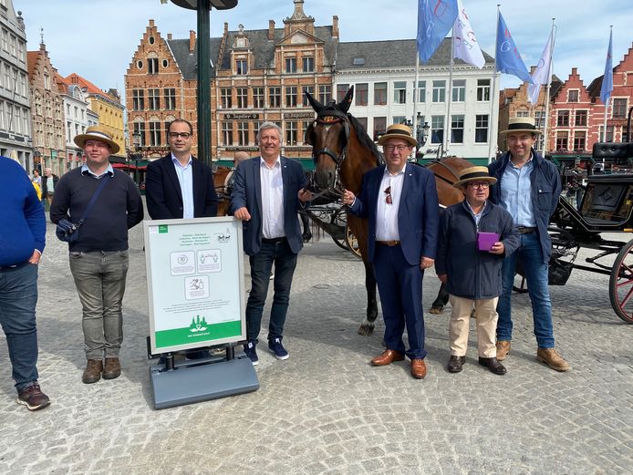 Burgemeester Dirk De fauw was deze ochtend nog aanwezig bij de start van de paardenkoetsen in Brugge.
