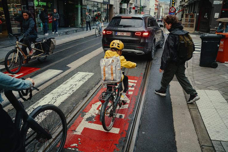 'Als ouder sta je best op je strepen', zegt mama Eva. Beeld Wouter Van Vooren