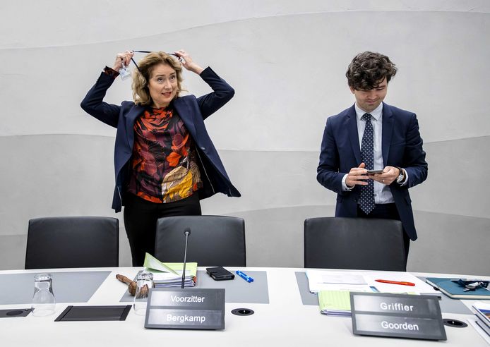 Tweede Kamervoorzitter Vera Bergkamp tijdens het debat in de Tweede Kamer over de commissie voor de werkwijze.