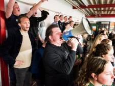Met zijn megafoon liet Juran het spoken bij korfbalclub: ‘Ik ben nu vader, het is mooi geweest’