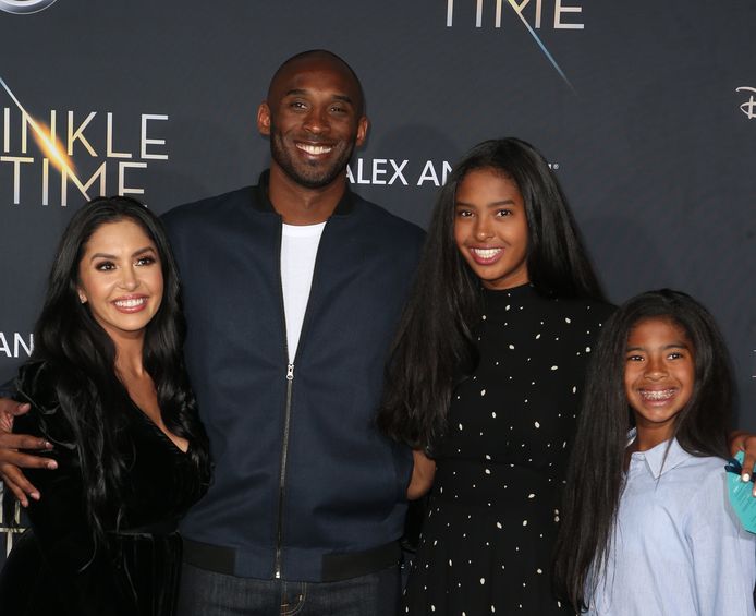Kobe Bryant en zijn gezin.