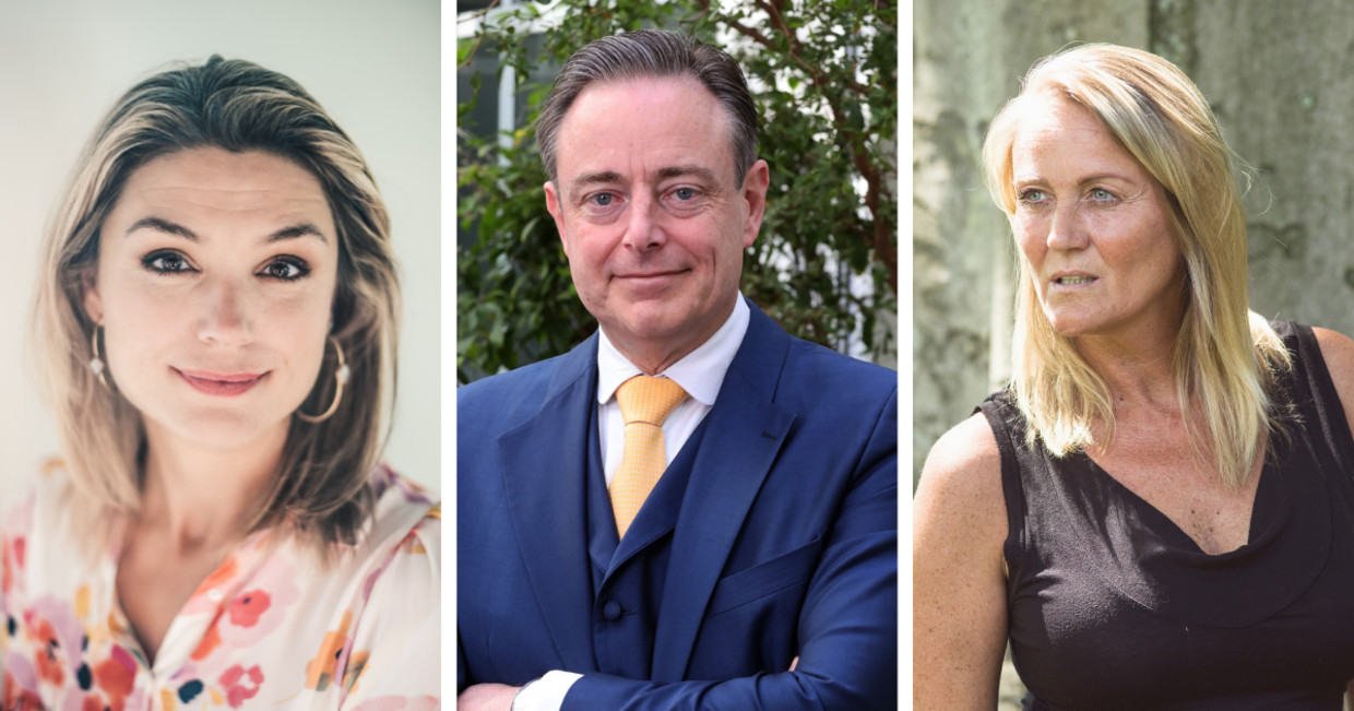 Evi Hanssen, Bart De Wever en Eva Pauwels Beeld RV