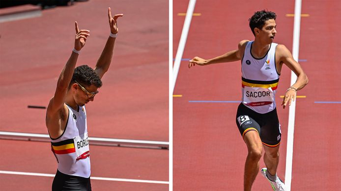 Kévin Borlée et Jonathan Sacoor.