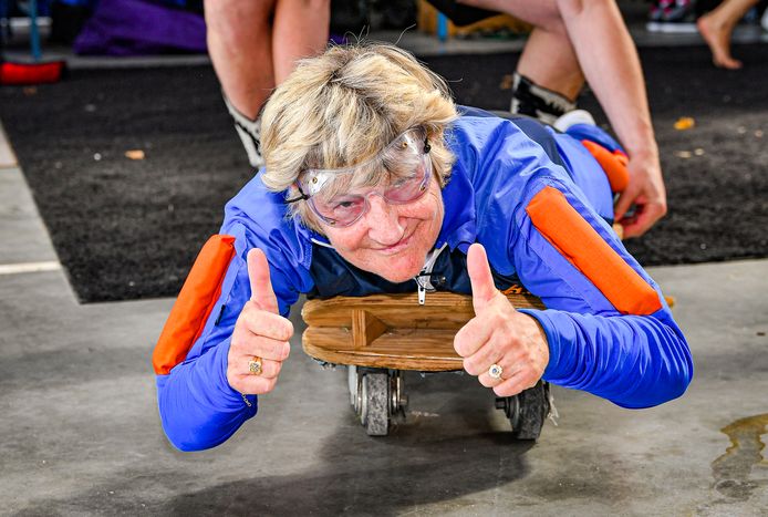 MOORSELE, BELGIUM - JULY 29 : Marina Wally Parachutesprong pictured on July 29, 2019 in Moorsele, Belgium, 29/07/2019 ( Photo by Joel Hoylaerts / Photo News )