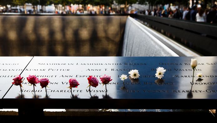 Het herdenkingsmonument voor de slachtoffers van de aanslagen op 11 september 2001.