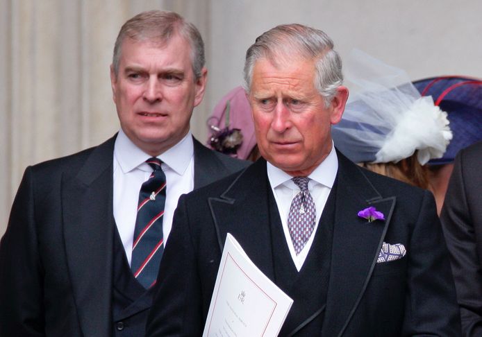 Le prince Andrew et le prince Charles