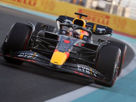 Max Verstappen heeft in eerste training Saoedi-Arabië opnieuw Charles Leclerc voor zich