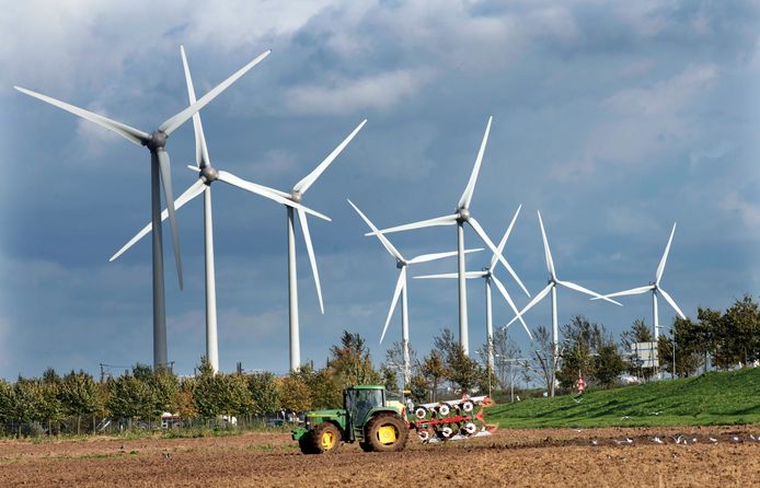 Windmolens. Foto ter illustratie.