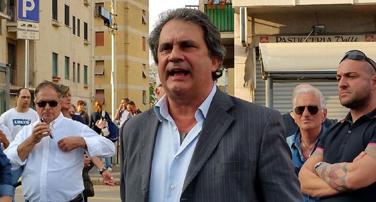 Roberto Fiore: 'Ik heb er geen probleem mee als je ons neofascistisch noemt.' Beeld  