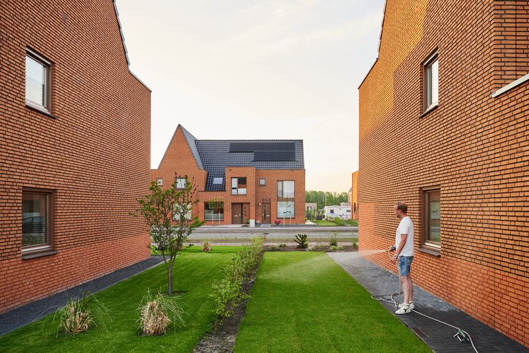het nieuwbouw-project Vossenburglaan in Meerstad in Groningen  Beeld Ronald Zijlstra