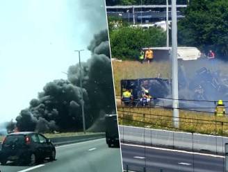 KIJK. E19 richting Nederland nog heel de avond afgesloten na zwaar ongeval met twee vrachtwagens in Meer