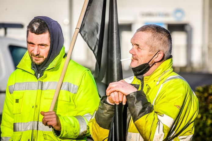 Het protest in Nieuwpoort