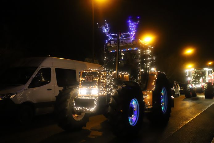 Verlichte tractoren Pajottenland
