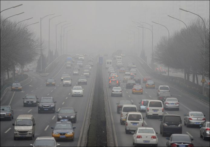 Verkeer is een van de grote veroorzakers van luchtvervuiling.