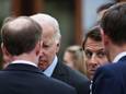 Joe Biden et Emmanuel Macron au château d'Elmau, en Bavière, ce lundi 27 juin.