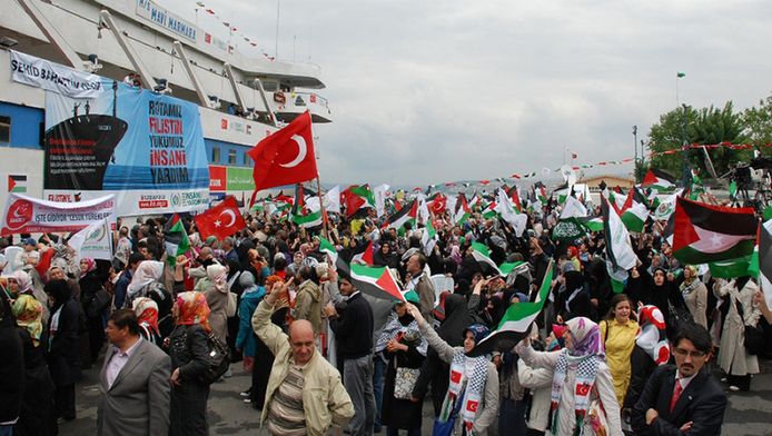 Manifestation de soutien à la flotille turque vers Gaza "Mavi Marmara" (mai 2010)