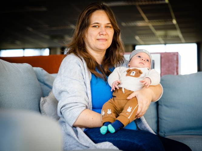Luibov vluchtte zwanger uit Oekraïne, baby David is nu een lichtpuntje voor hele opvanglocatie