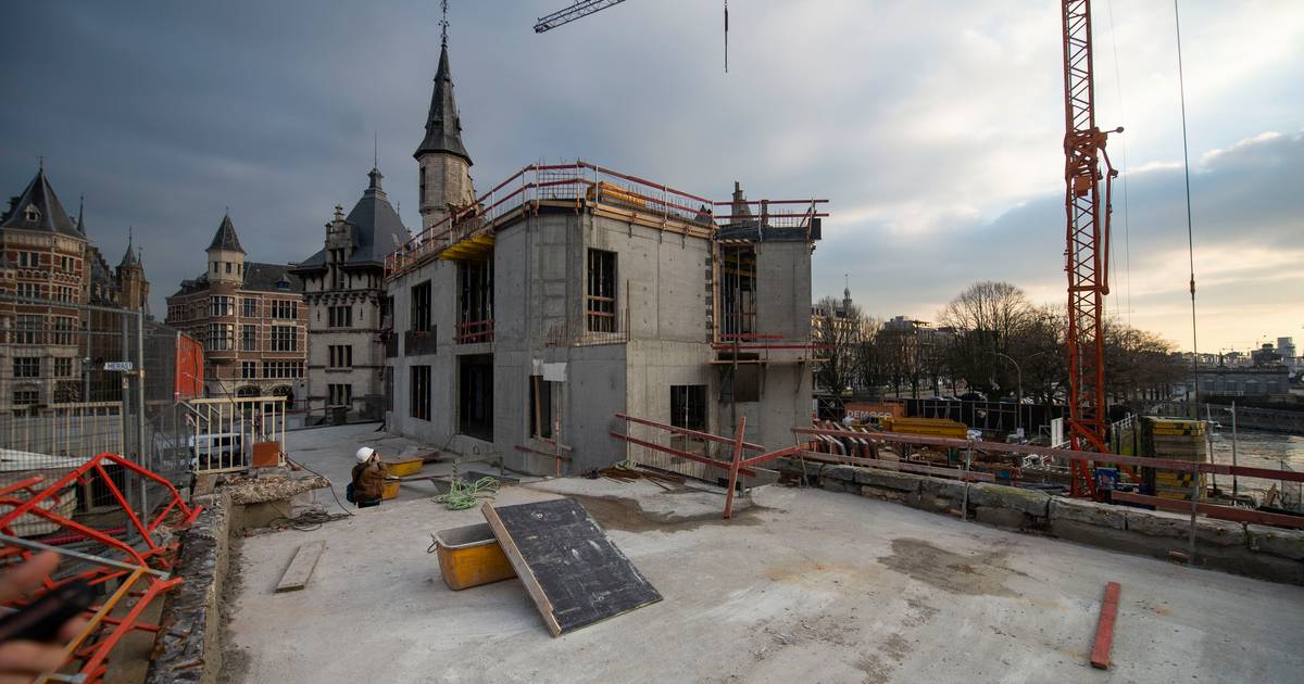 FOTOBLOK: Het nieuwe Steen krijgt stilaan vorm: vanaf eind dit jaar zal het de toegangspoort tot de 