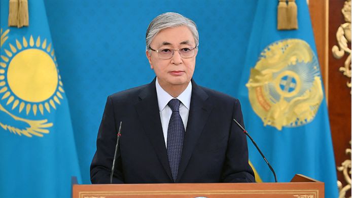 De Kazachse president Kassym-Jomart Tokajev.