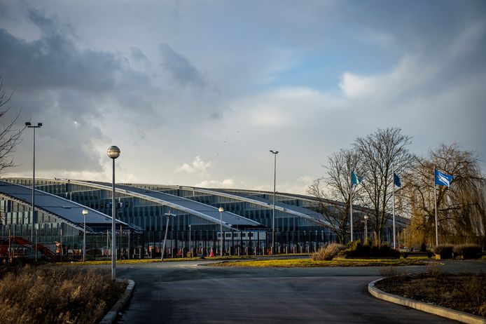 Het nieuwe NAVO-hoofdkwartier in Evere, dat het oude vervangt.