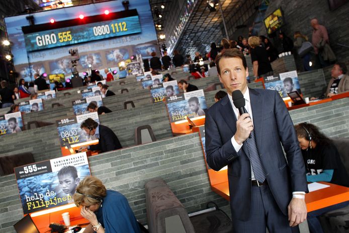 Herman van der Zandt bij een eerdere tv-actie.