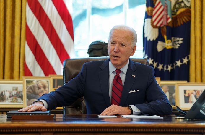 Amerikaans president Joe Biden sloot de Verenigde Staten opnieuw aan bij het klimaatakkoord van Parijs.