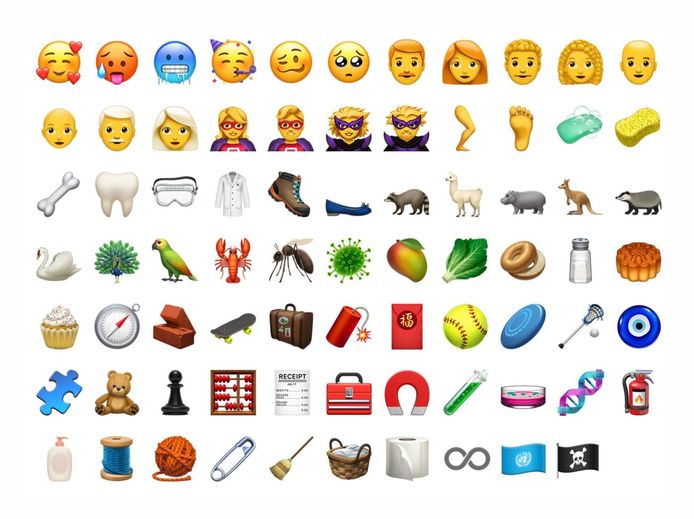 De nieuwe emoji's van Apple.