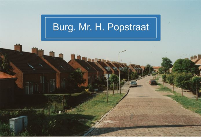 De Burgemeester Meester H. Popstraat in Dinteloord