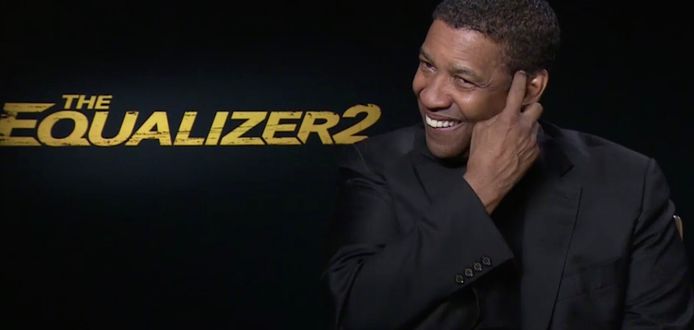 Interview Denzel Washington over 'The Equalizer 2'.