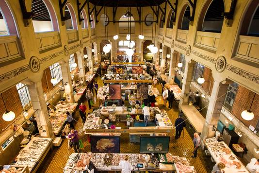 Le marché aux poissons de Rijeka.