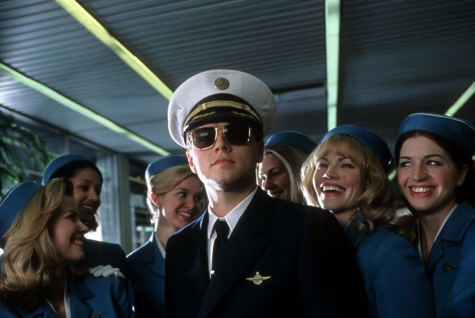 Leonardo DiCaprio in Catch Me If You Can.