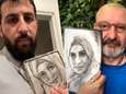 Hoe gigantische scheepsramp ook voor verbindend verhaal zorgde: Antwerps kunstenaar Jan De Zutter schenkt man van verdronken Syrische vluchtelinge Israa (21) prachtige tekening