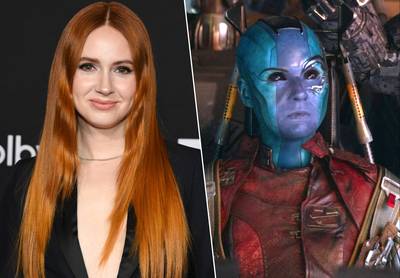 Karen Gillan ging naar relatietherapie in make-up van ‘Guardians of the Galaxy’: “De therapeut kreeg de slappe lach”