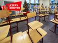 Leeg klaslokaal op een basisschool in Heesch door de vervroegde kerstvakantie.