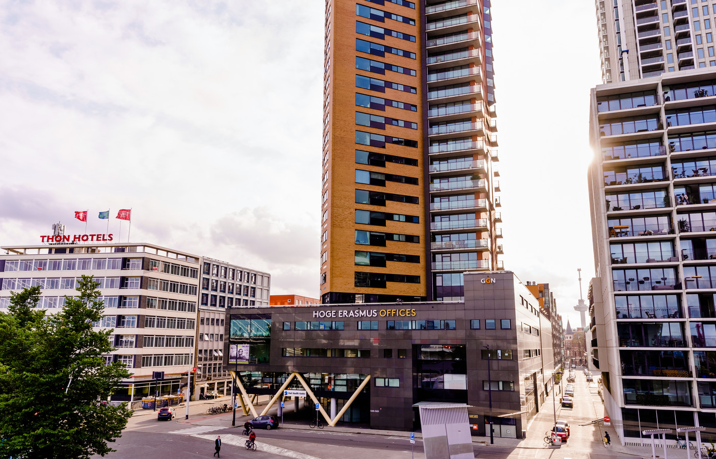 Het nieuwe Duizeligheidscentrum Rotterdam aan het Willemsplein.