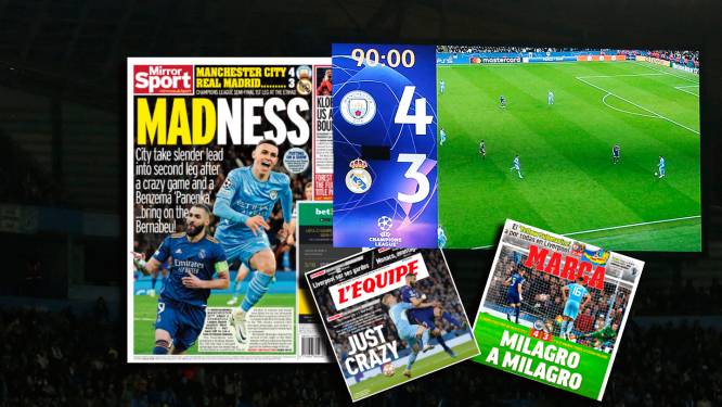 Media in Europa omvergeblazen door Manchester City en Real Madrid: ‘Dit was een ongelooflijke avond’